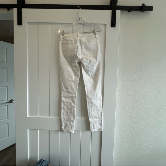 J. CREW white mid rise skinny/straight Jean - Picture 4 of 5